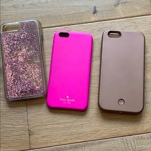 All three phone cases